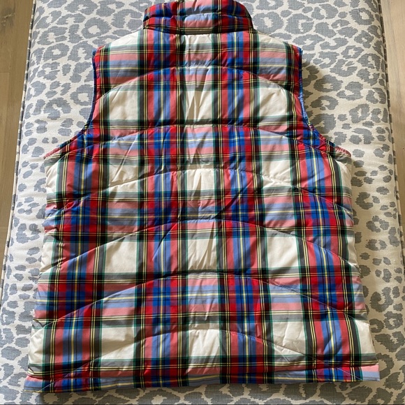 Lands End Multi Plaid Puffer Vest - Picture 10 of 11